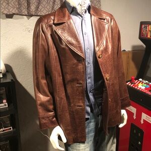 Men's Brown Leather Jacket